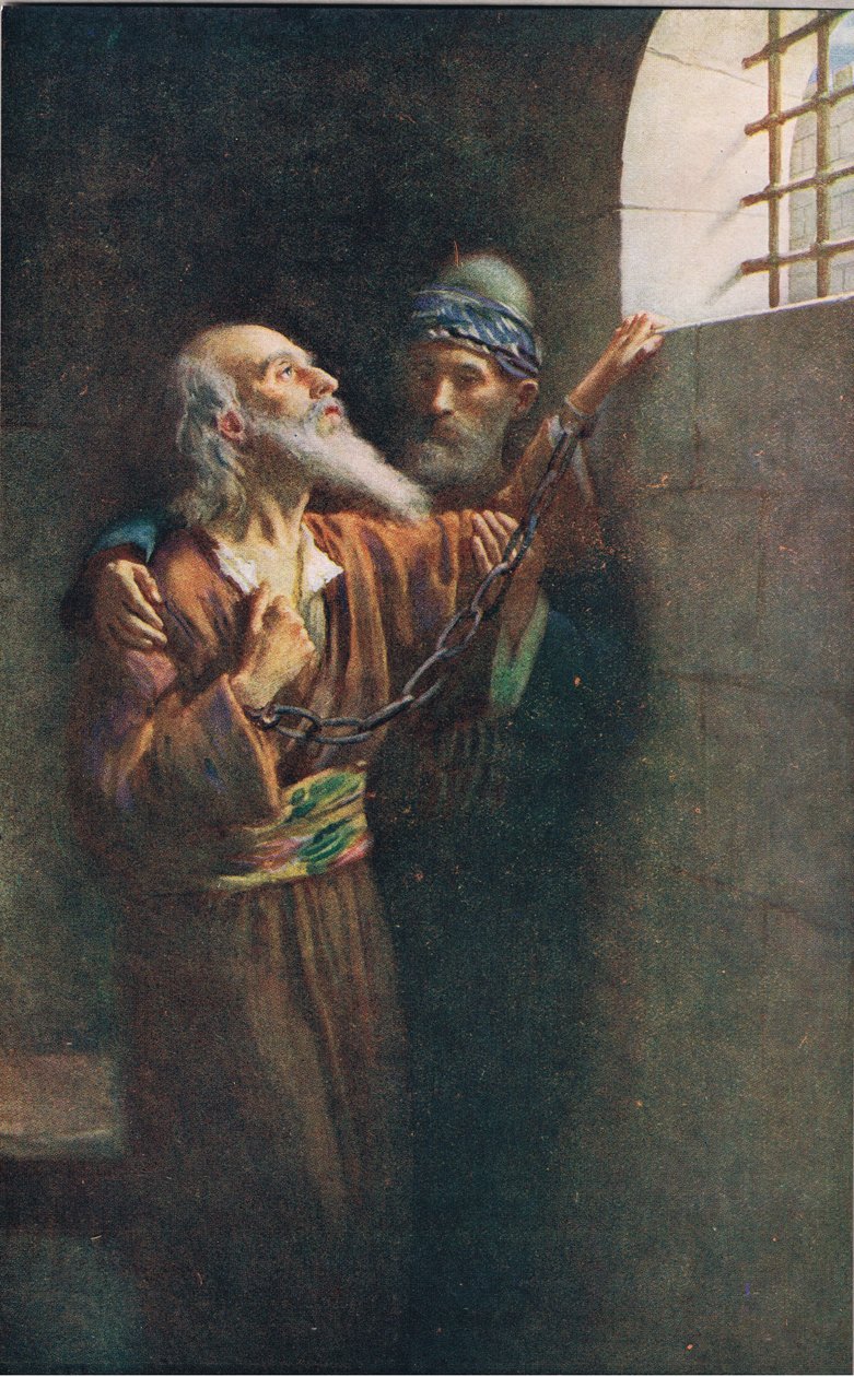 iyi bir mücadele verdim by Harold Copping