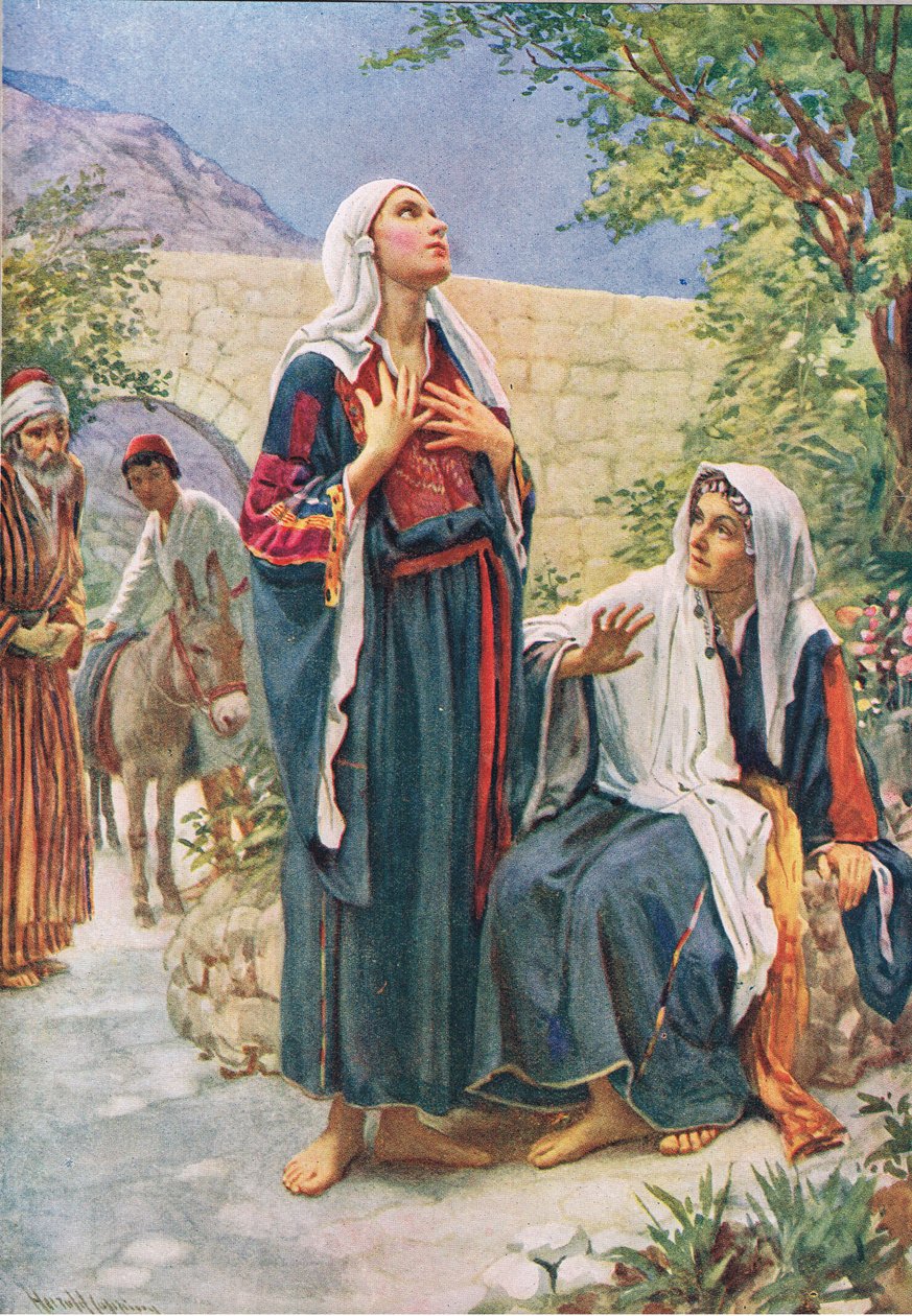 Mary ve Elisabeth by Harold Copping
