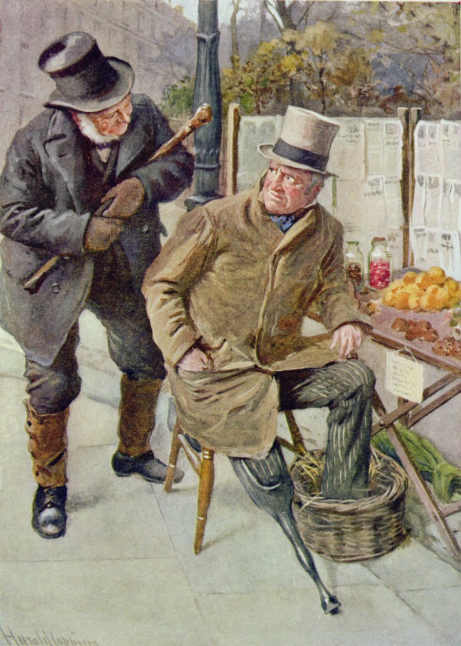 Bay Boffin ve Silas Wegg, B.W. Matz, 1924 by Harold Copping