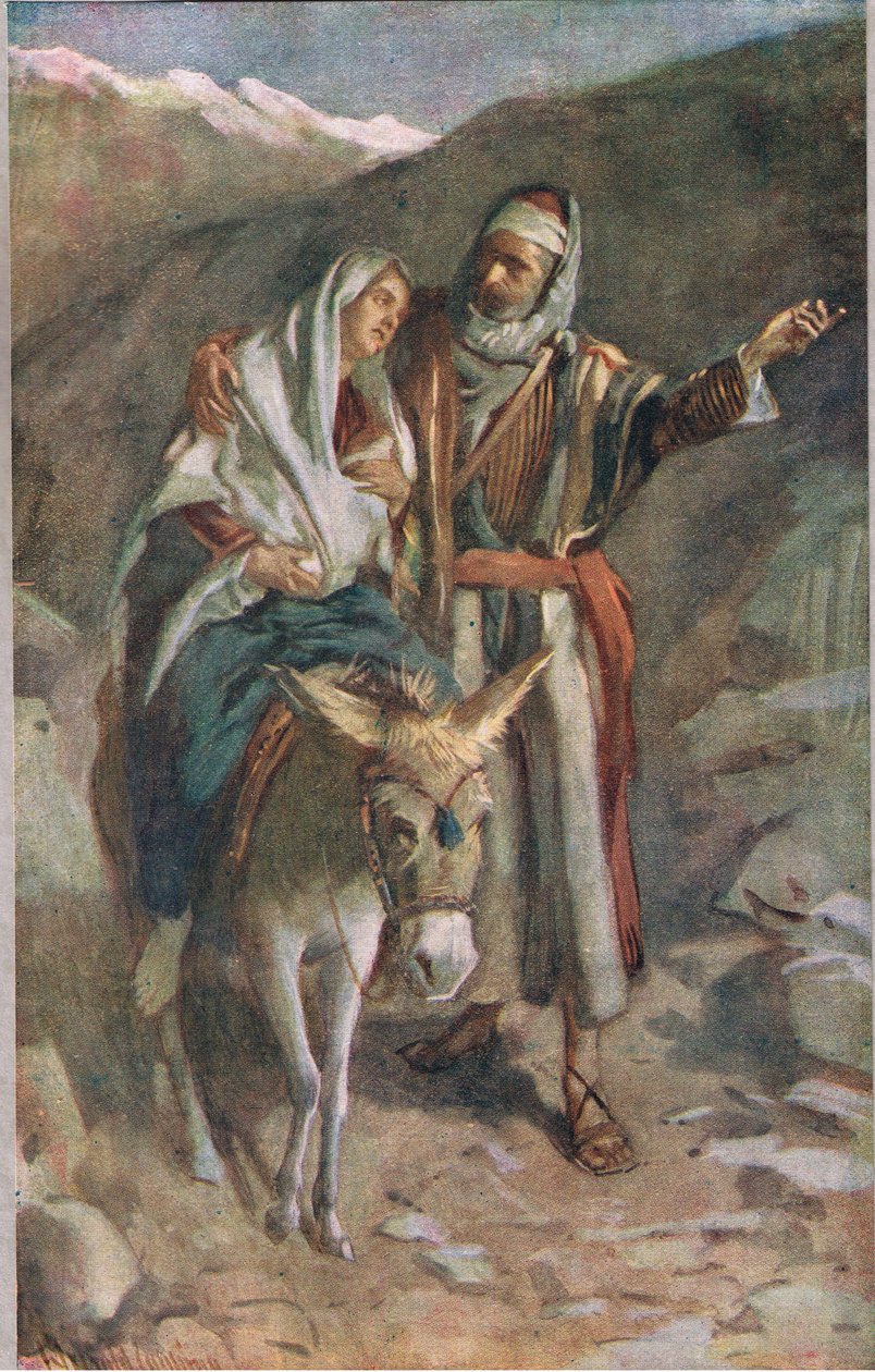 The flight to Egypt by Harold Copping