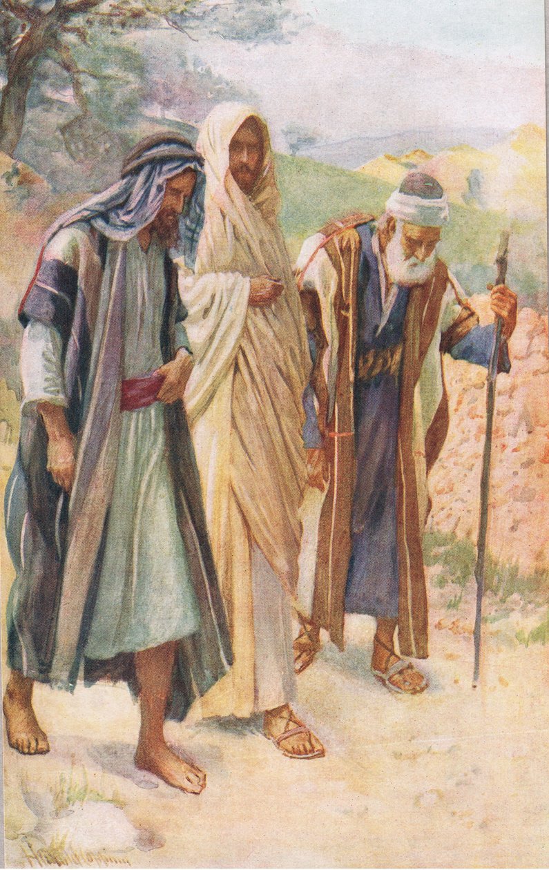ಎಮ್ಮಾಸ್ಟರ್ಕ್‌ಗೆ ನಡಿಗೆ by Harold Copping