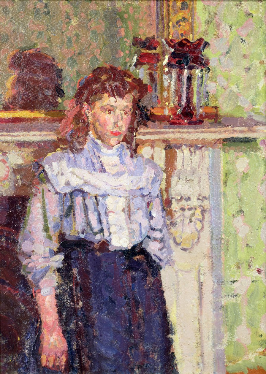Şöminenin Yanındaki Kız by Harold Gilman