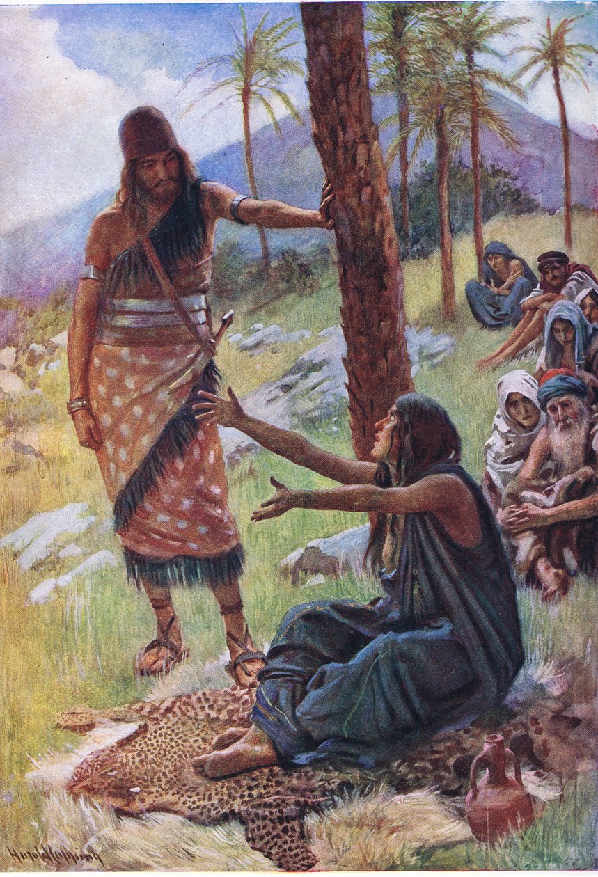 Deborah ve Barak, Taç Dizisini Öğreten Resimlerden Örnekleme, 1920 by Harold Copping