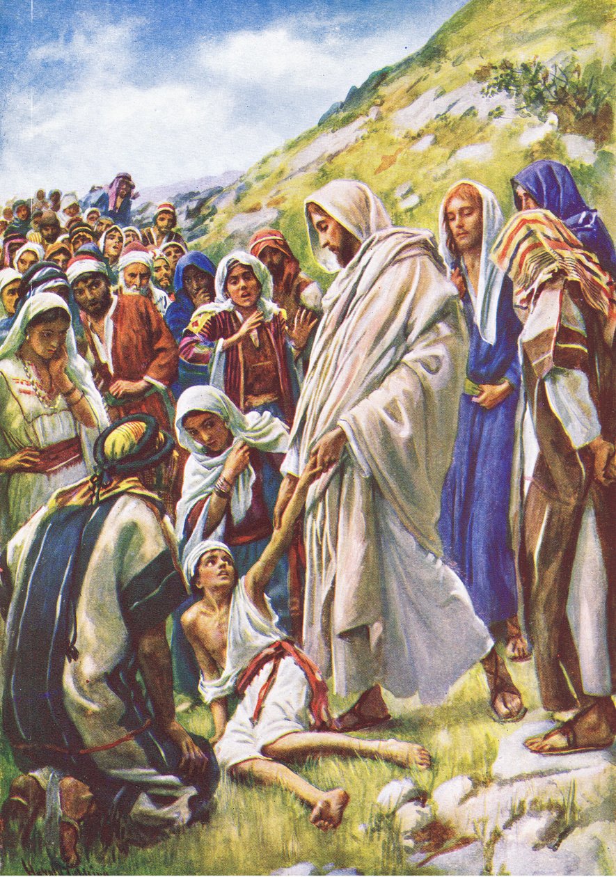İsa küçük çocuğu iyileştiriyor, Harold Copping Pictures