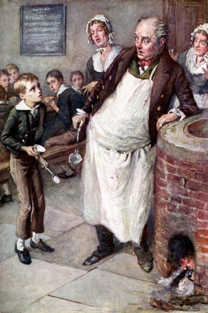 Oliver Twist, Charles Dickens by Harold Copping