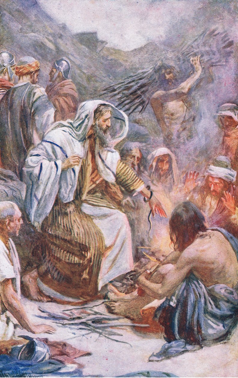 St Paul at Melita, Harold Copping Pictures