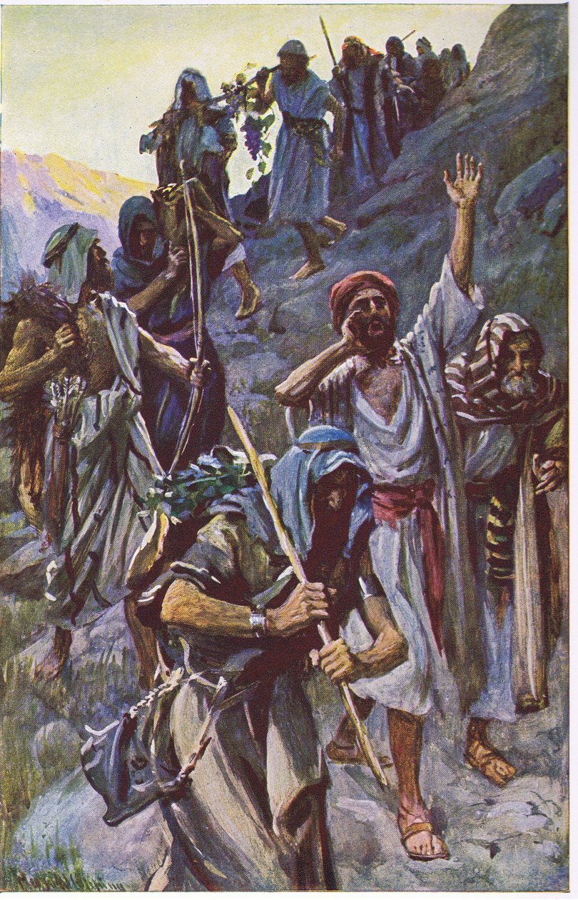 Casusların dönüşü, Taç Dizisini Öğreten Resimlerden bir örnek, 1920 by Harold Copping