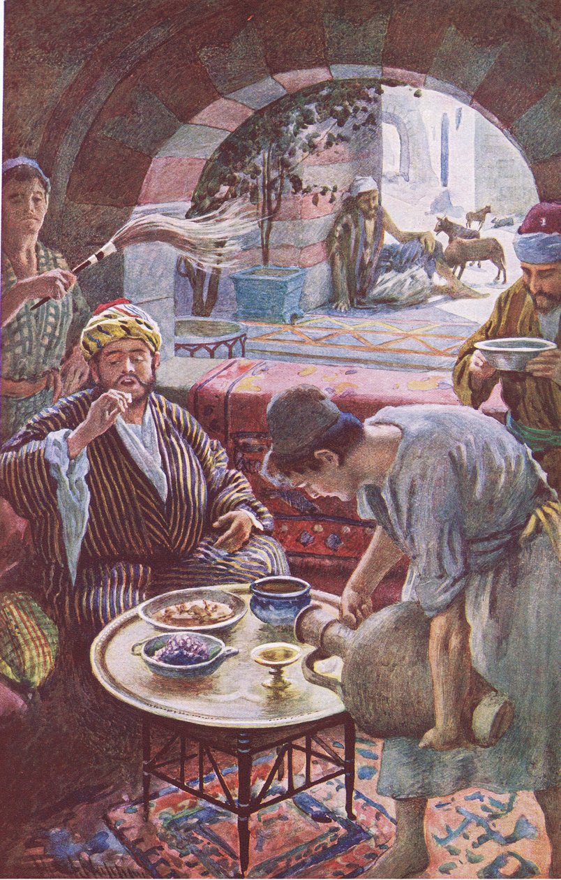 Zengin adam ve Lazarus, Harold Copping Pictures