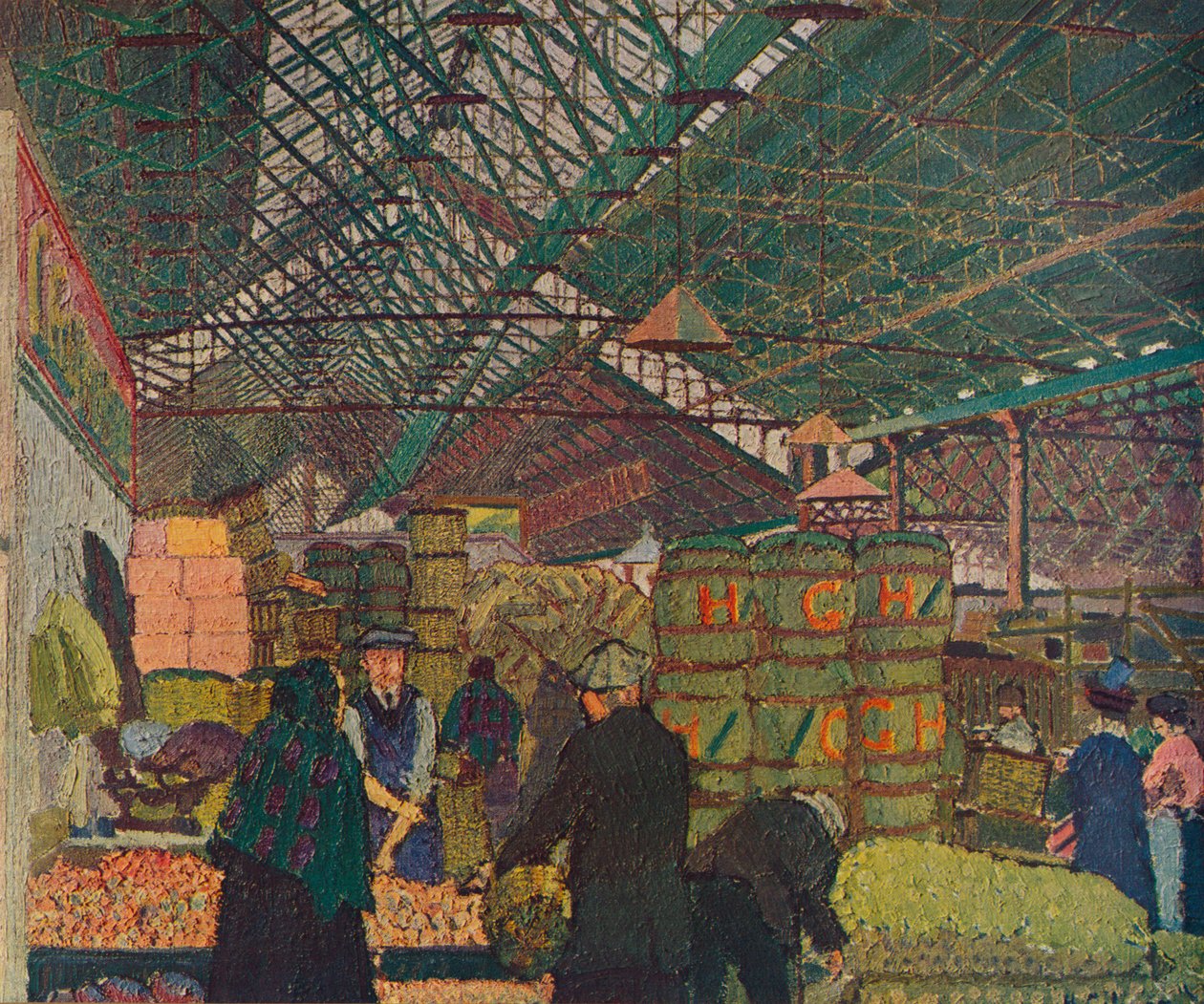 Leeds Pazarı, c1913 1935 by Harold Gilman