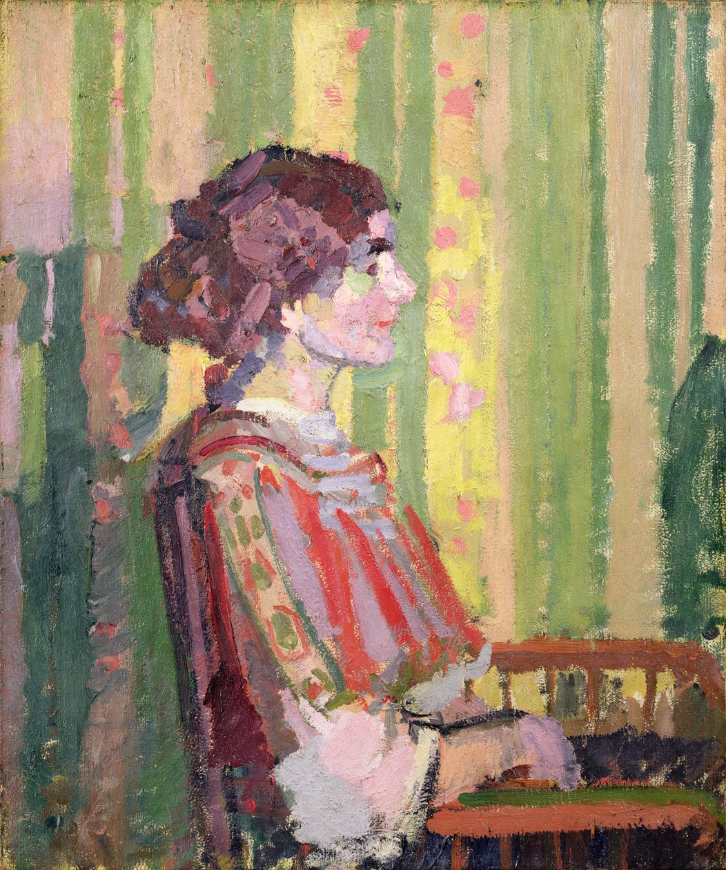 Bayan Robert Bevan, c.1913 (tuval üzerine yağlı boya) by Harold Gilman