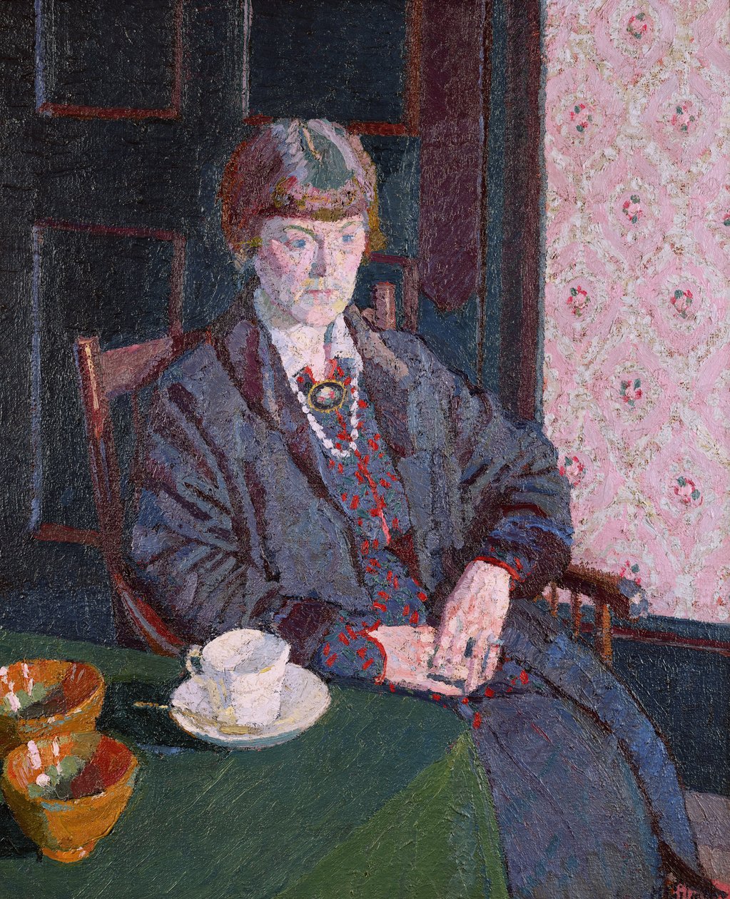 Masada Oturan Kadın by Harold Gilman