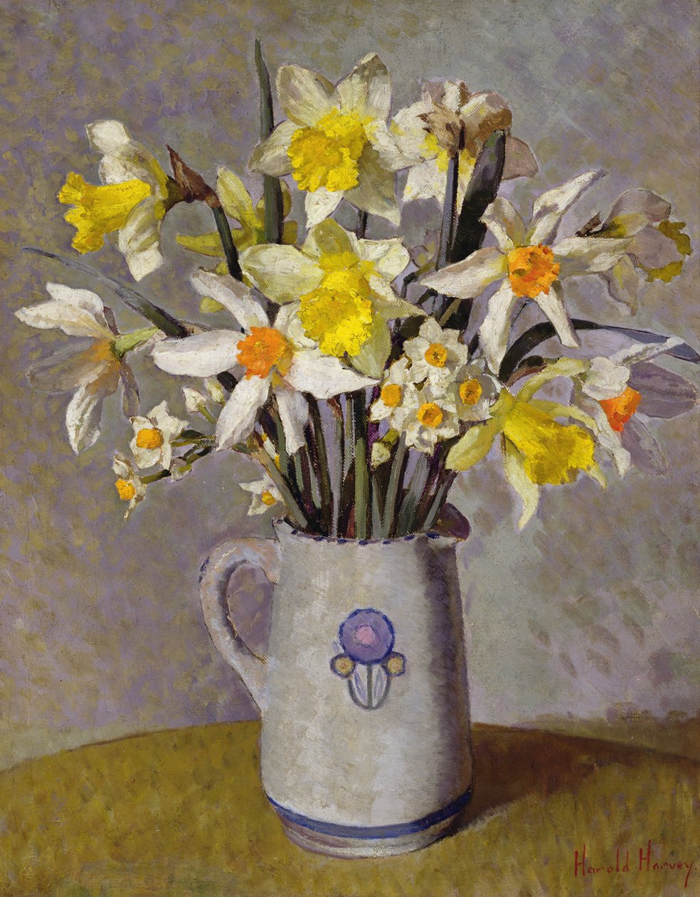 Nergis (tuval üzerine yağlı boya) by Harold Harvey