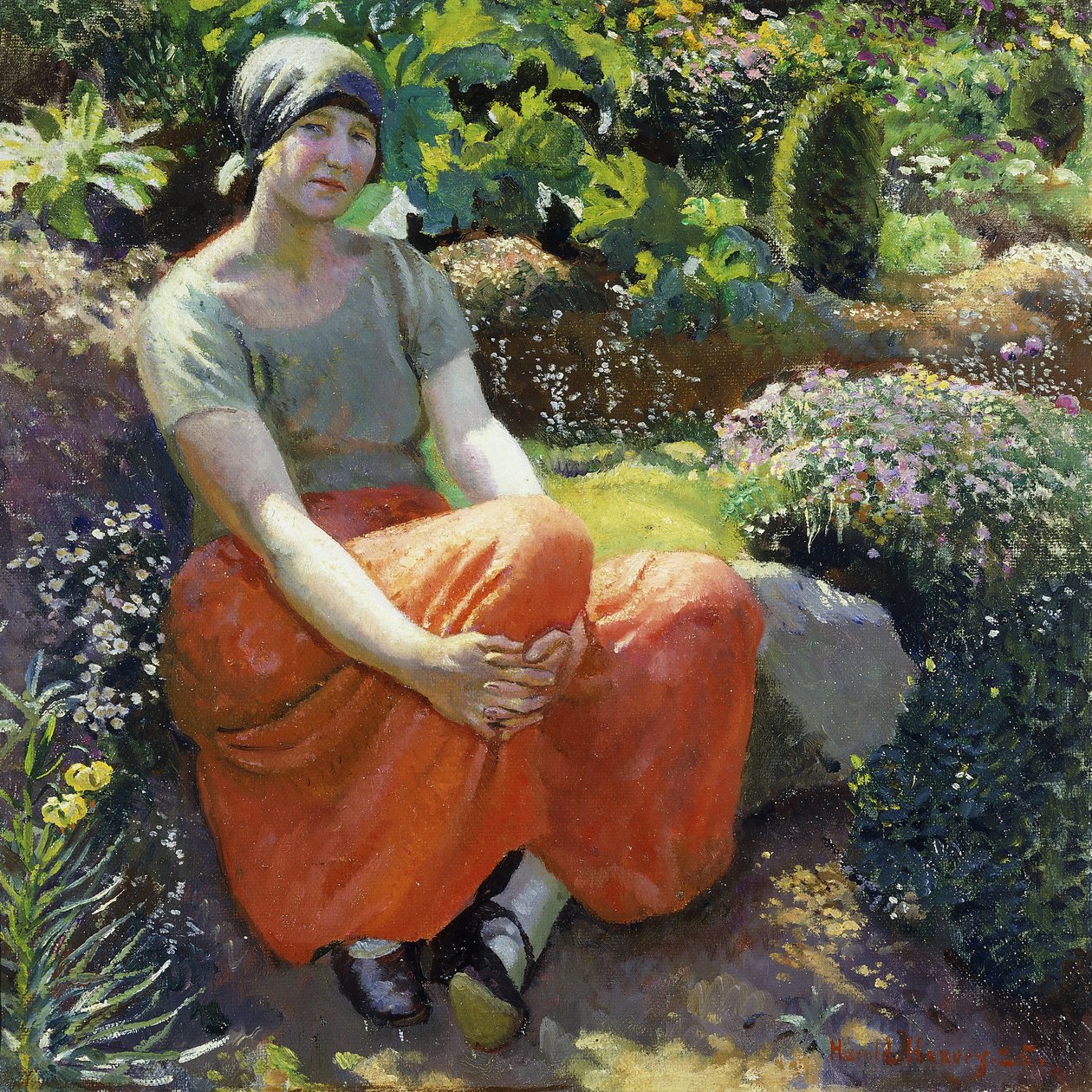 Bahçede by Harold Harvey