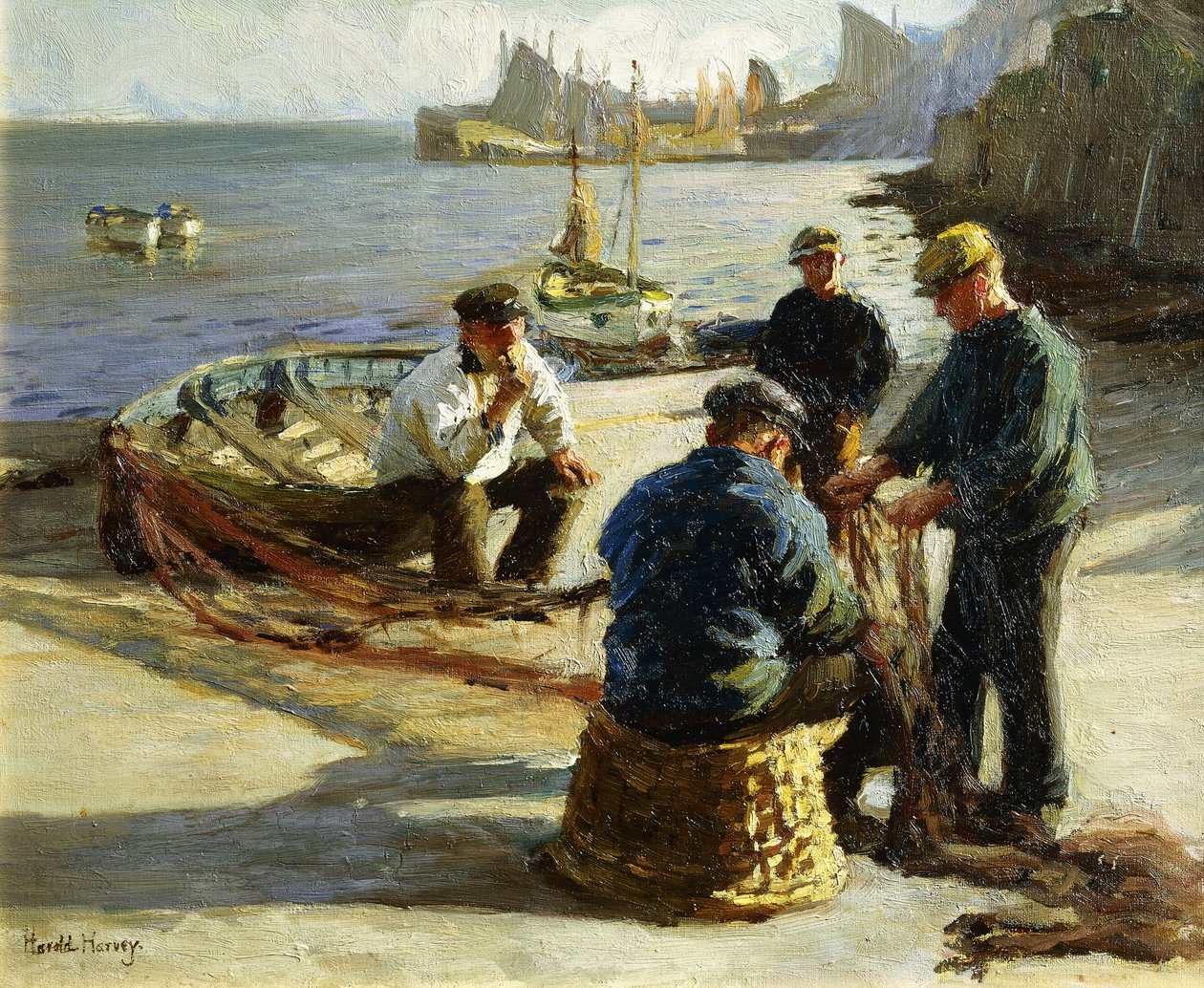 Ağları Onarmak, Newlyn by Harold Harvey