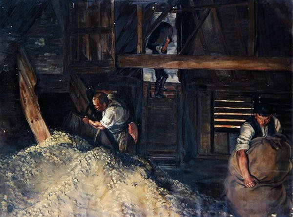 İşçiler: İşçiler Torbalama Şerbetçiotu by Harold Oakley