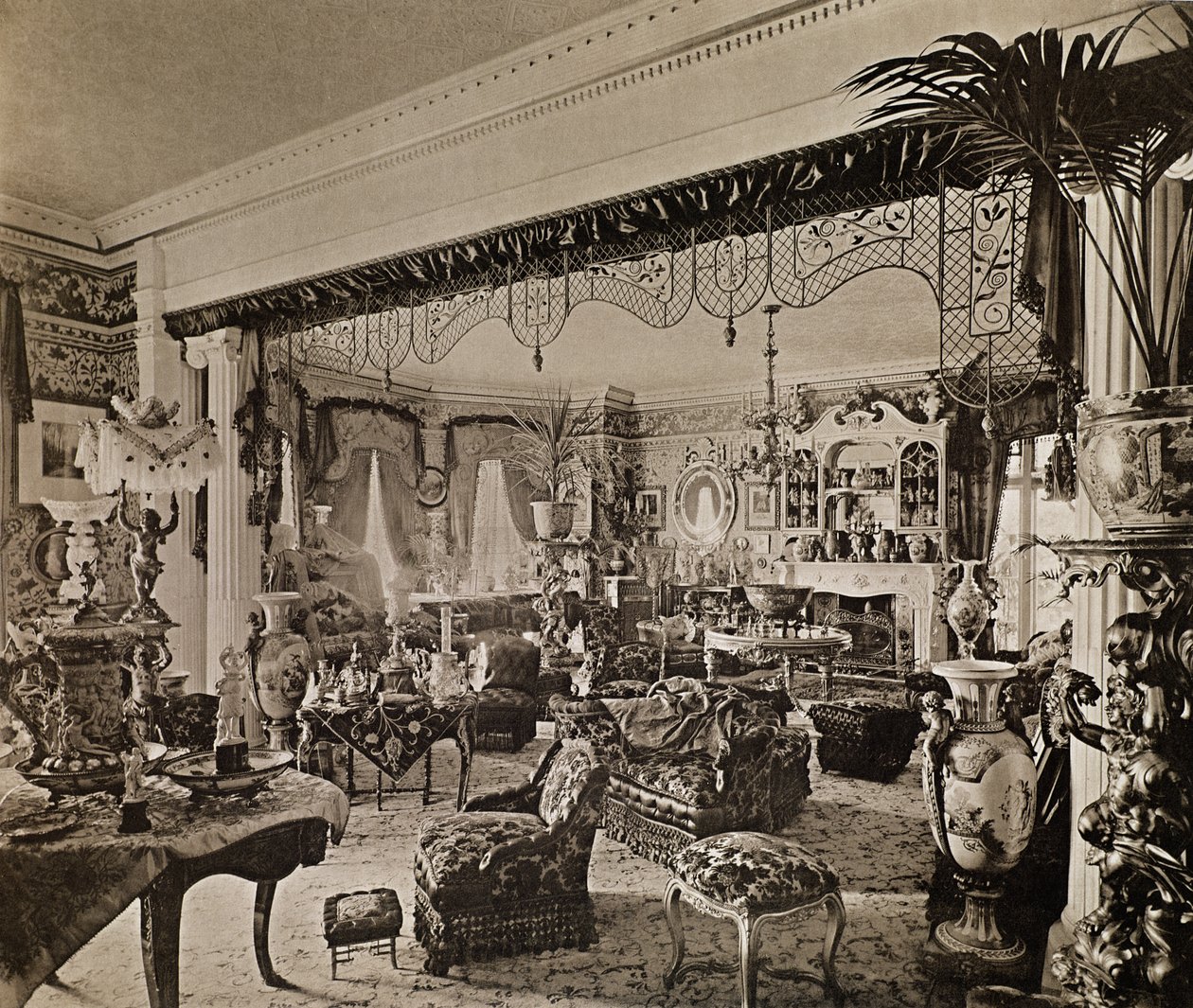 Çizim Odası, Wickham Salonu, Kent, 1897 by Harold Palmer