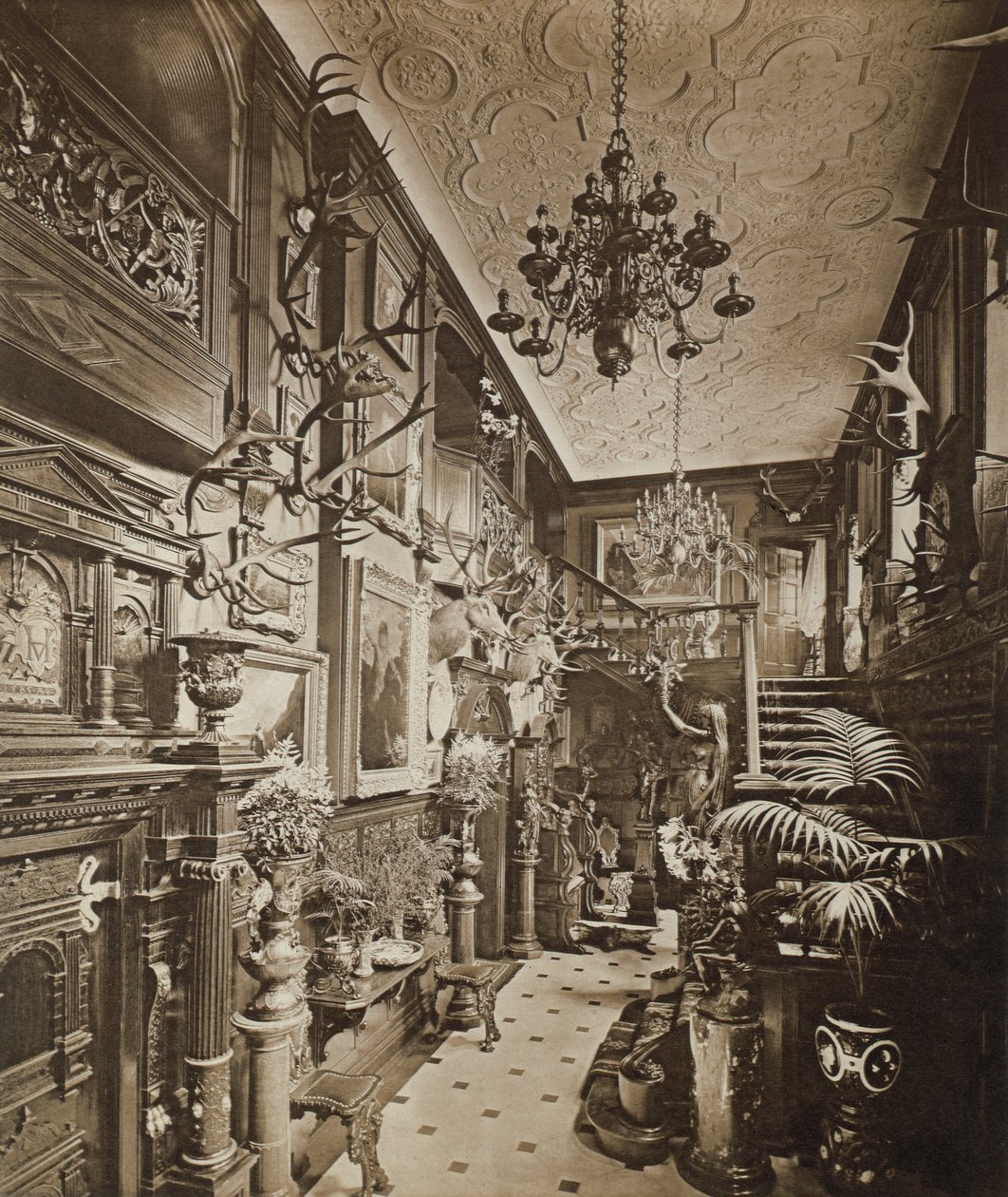 Salon, Wickham Salonu, Kent, 1897 by Harold Palmer