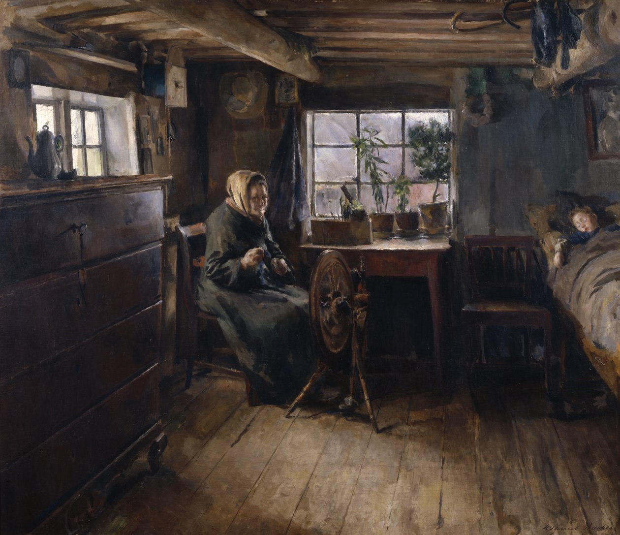 büyükannenin yanında by Harriet Backer