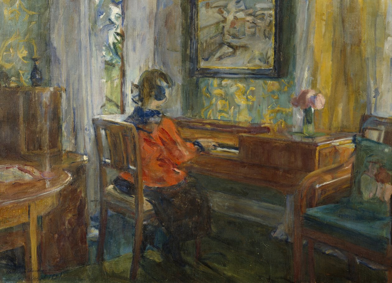 Büyük büyükannelerin piyanosunda by Harriet Backer