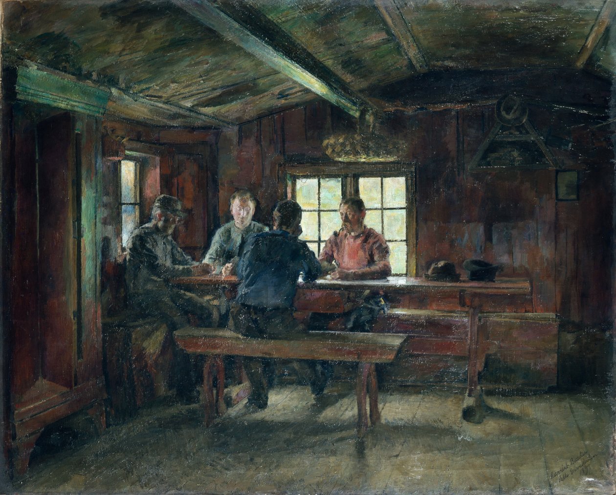 kart oyuncuları by Harriet Backer