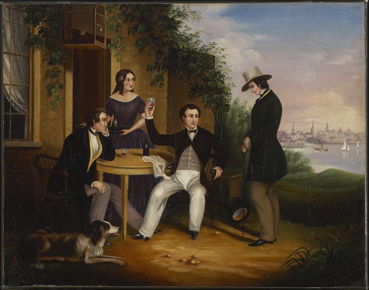 Cobourg yakınlarındaki bir Ülke Tavernası, Kanada Batı, 1849 by Harriet Clench