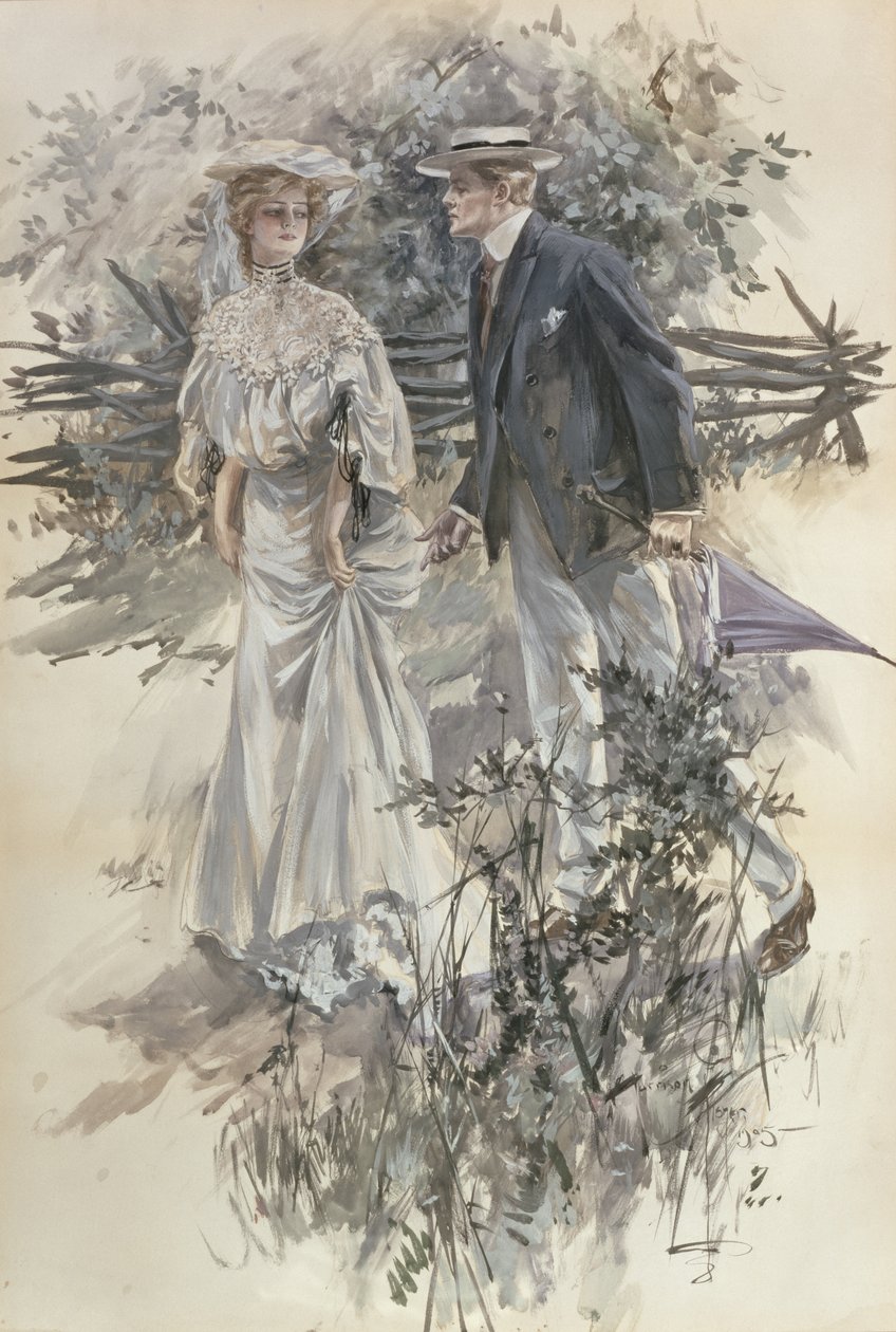 Bahçe Yürüyüşü by Harrison Fisher