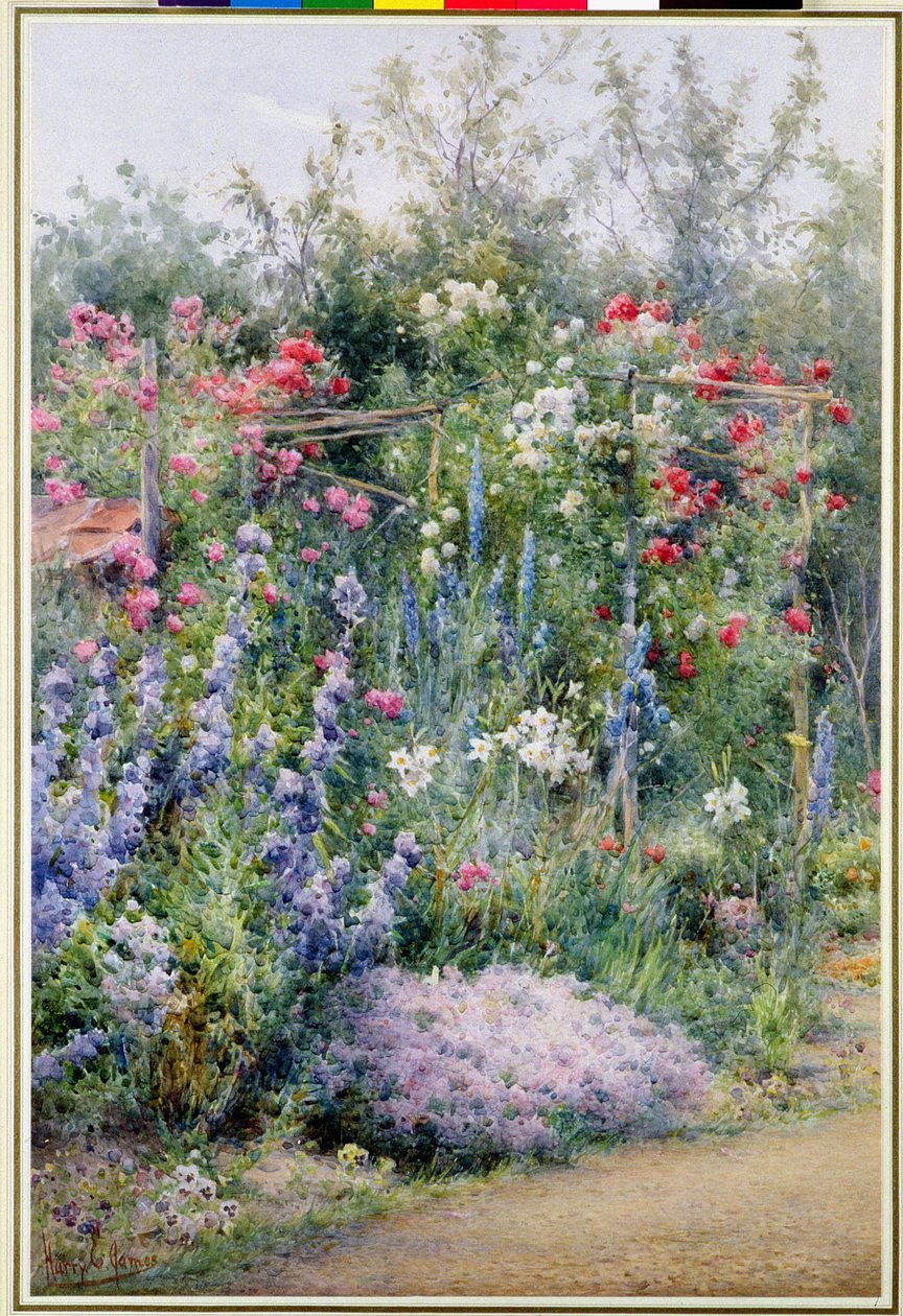 Bir Yaz Bahçesi Köşesi by Harry E. James