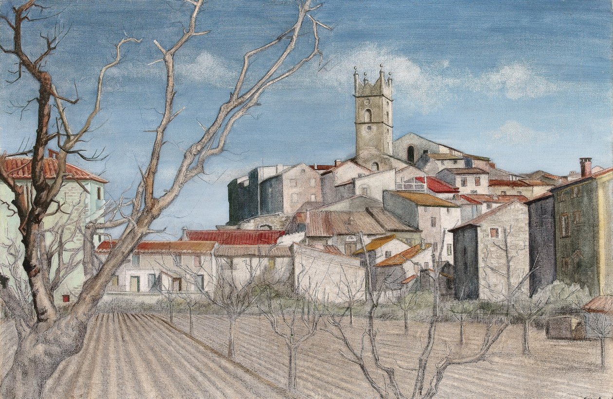 Erken İlkbahar, bir meyve bahçesinden görünüm, c.1925 (ayrıntılı bilgi için bkz. 244484) by Harry Morley