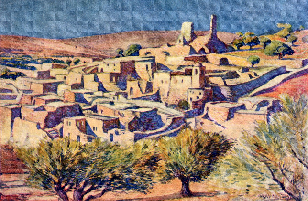 Kudüs yakınlarındaki İncil köyü Bethany, c.1910 by Harry Morley