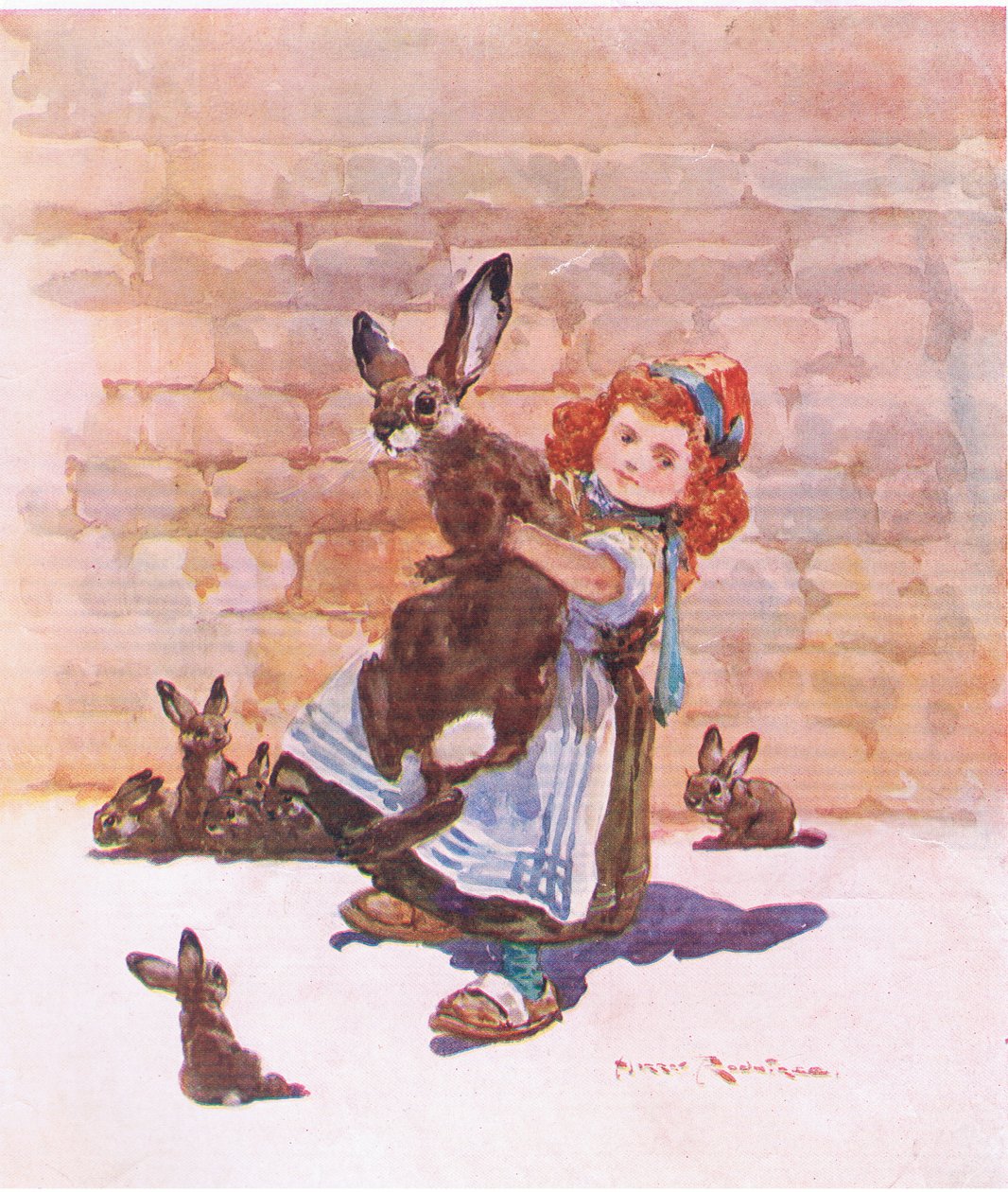 Bir kucak dolusu (renkli lito) by Harry Rountree