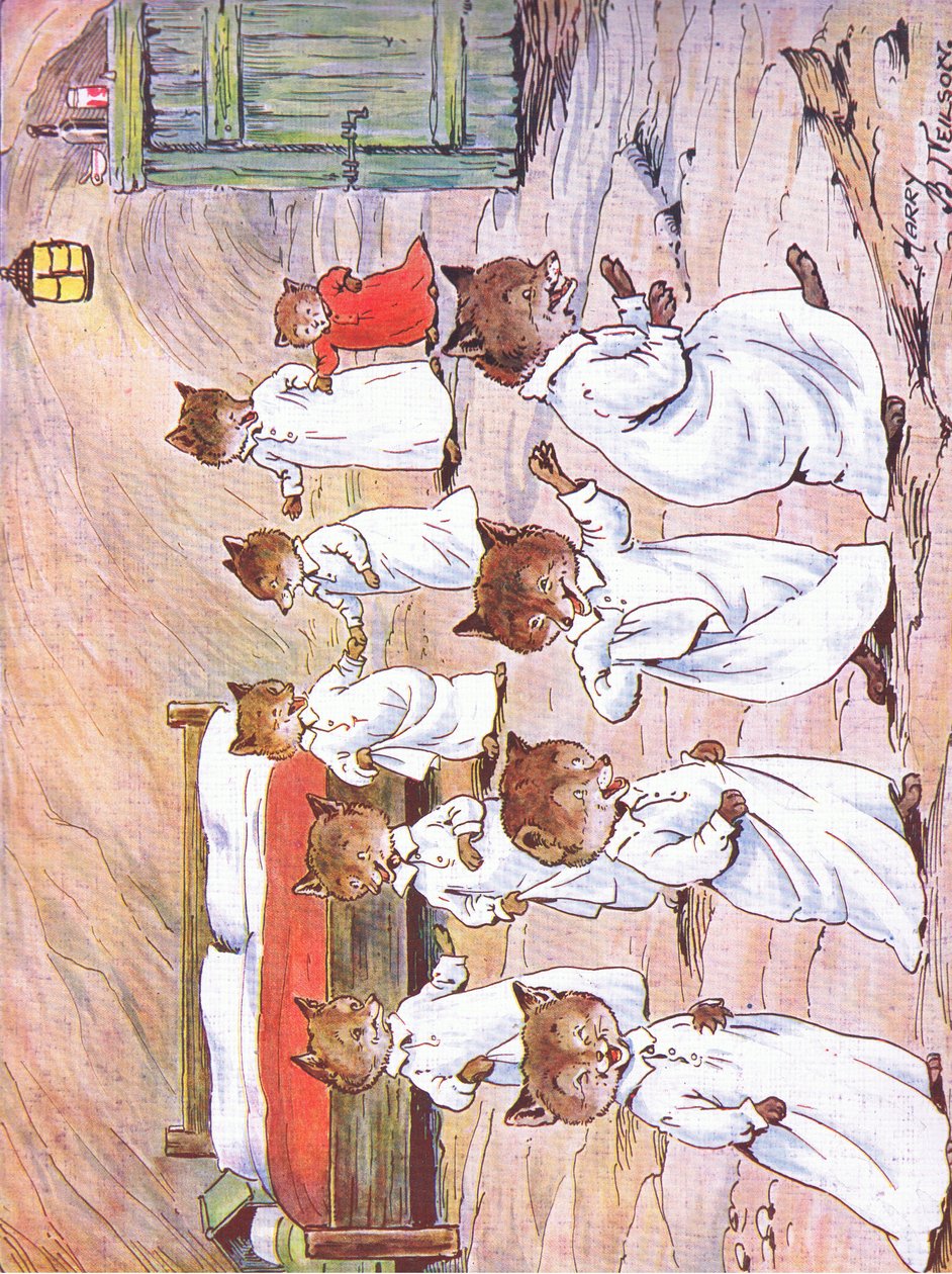 Sevgili küçük tilkileri, sekiz, dokuz ve on, 1920 by Harry B Neilson