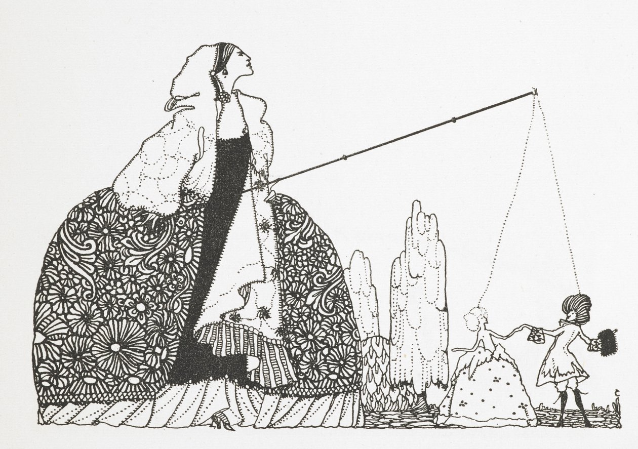Kukla ustası olarak bir kadın. by Harry Clarke