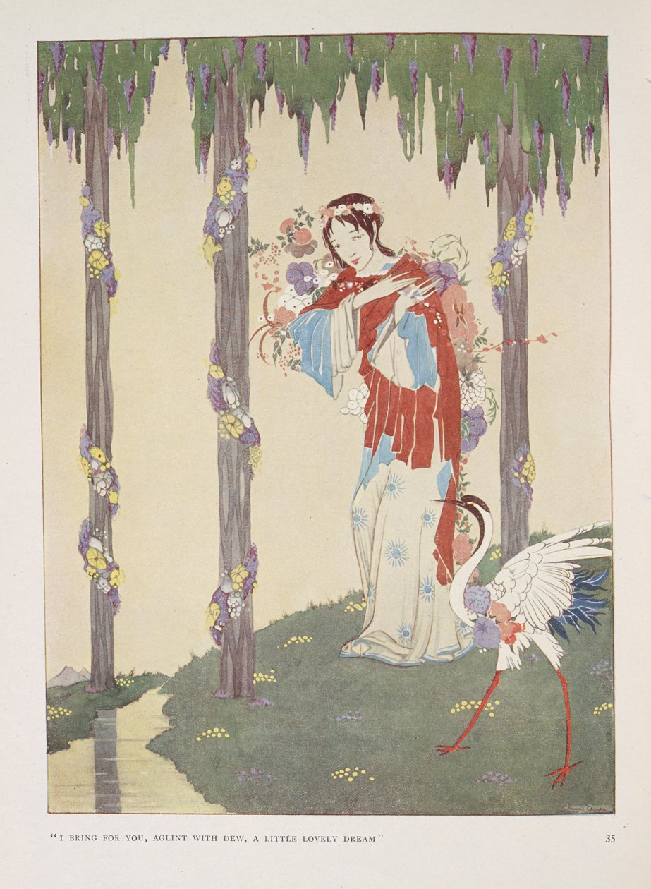 Ninni. "Sana çiy ile parıldayan, küçük, güzel bir rüya getirdim" by Harry Clarke
