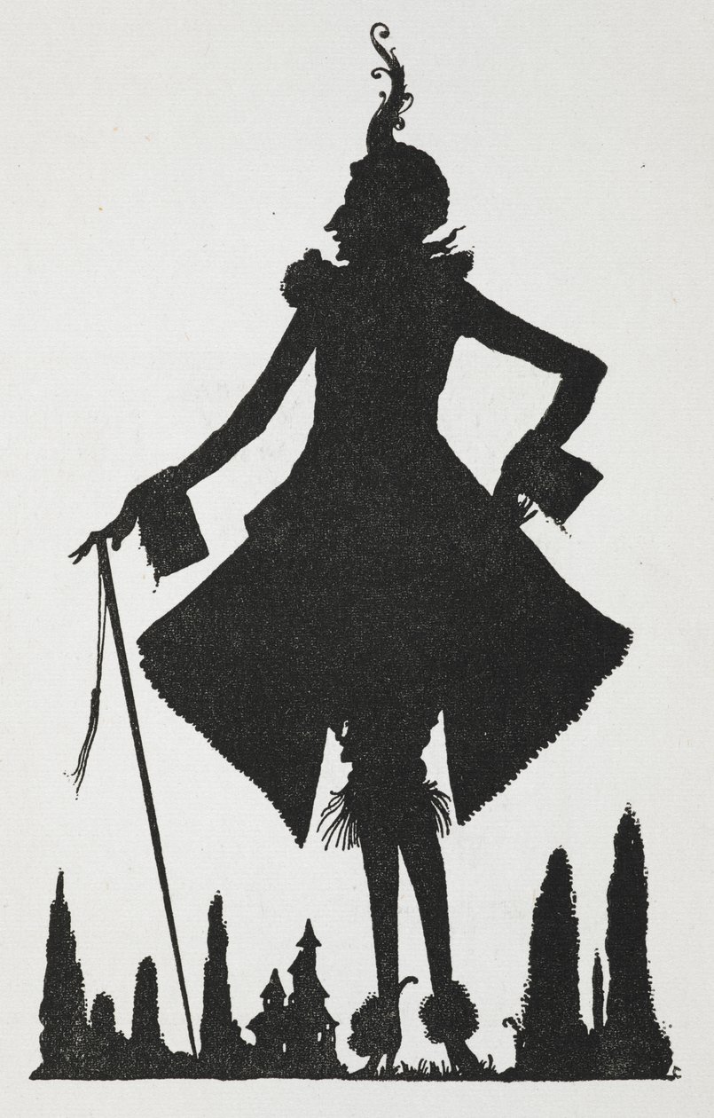 'Püsküllü Riquet' öyküsünün illüstrasyonu. by Harry Clarke