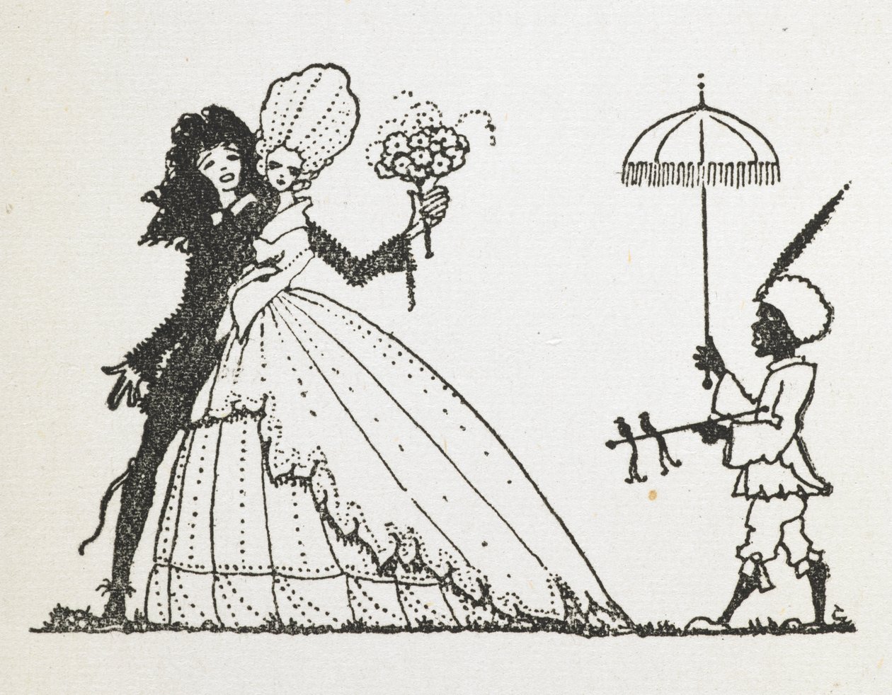 'Peri' hikayesi için illüstrasyon. by Harry Clarke