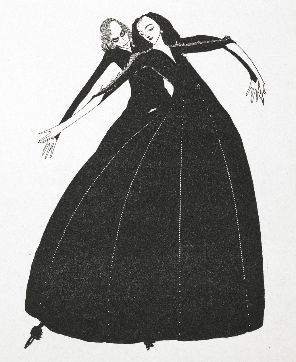 Hikayenin illüstrasyonu, 'saçma dilekler'. by Harry Clarke