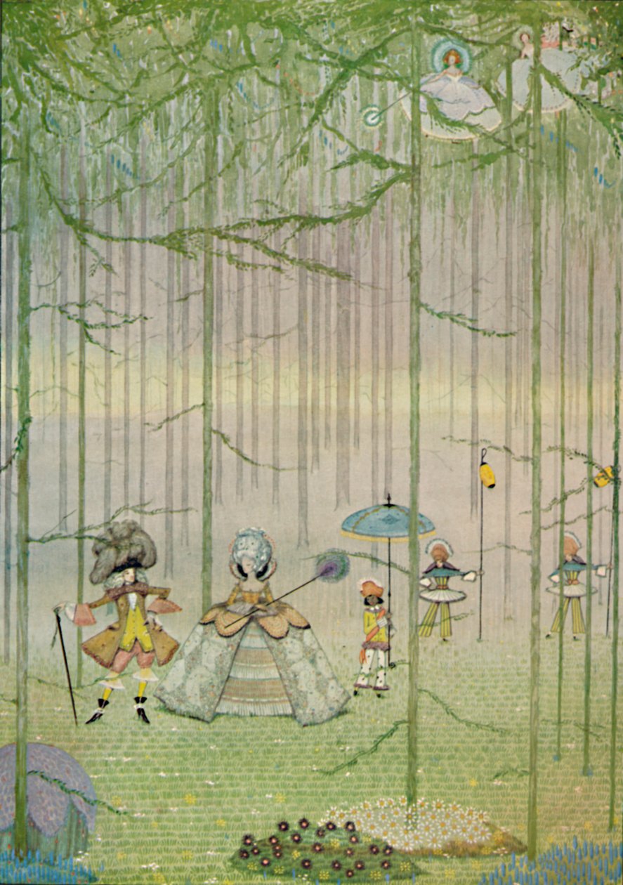 Tuft ile Riquet. Charles Perraults Masallarından. Sulu Boya Çizimi, 1923 by Harry Clarke