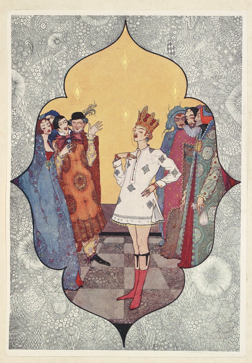 İmparatorun Yeni Giysileri. Ah, ne kadar da güzel görünüyorlar! Ne kadar da uyumlular! by Harry Clarke