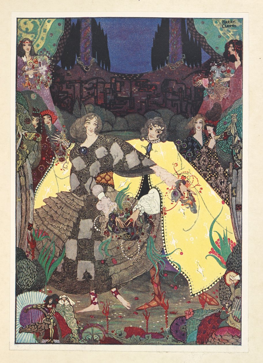 Cennet Bahçesi. "Şimdi danslarımıza başlayacağız!" periler ağladı. by Harry Clarke