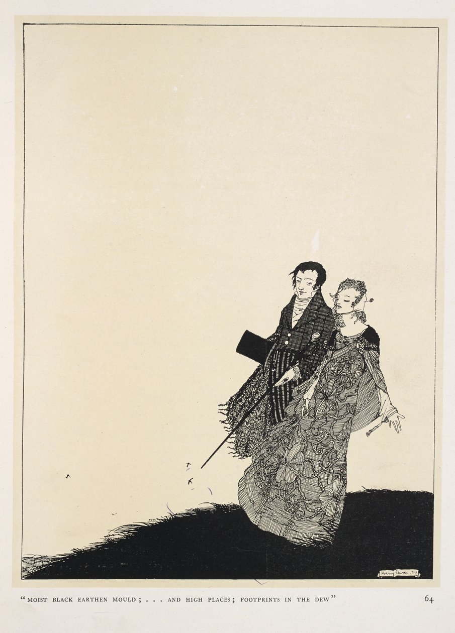 Büyük Aşık. "Nemli siyah toprak küf;... ve yüksek yerler; çiydeki ayak izleri" by Harry Clarke