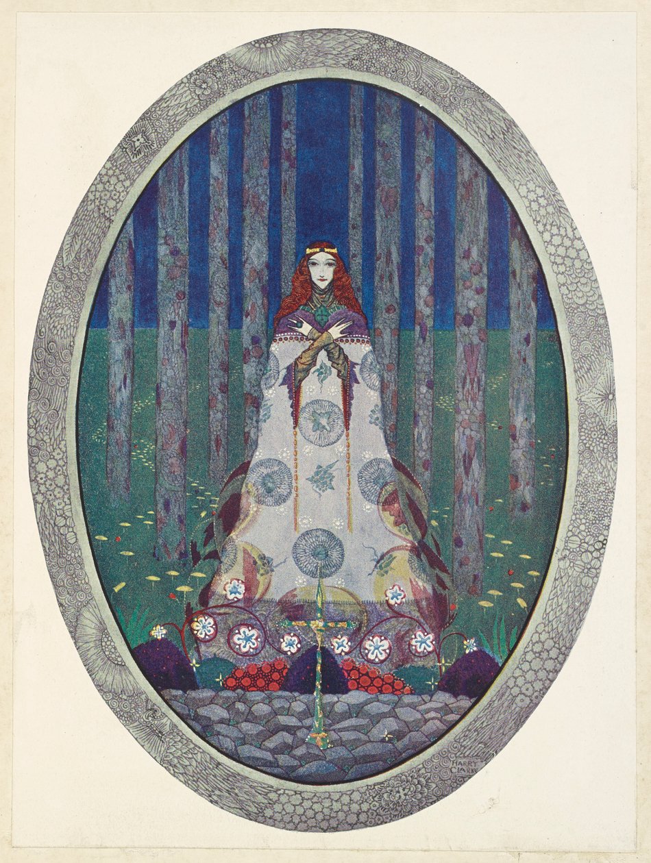 Bataklık Kralının Kızı. Bir kez daha çok güzel bir kızdı. by Harry Clarke