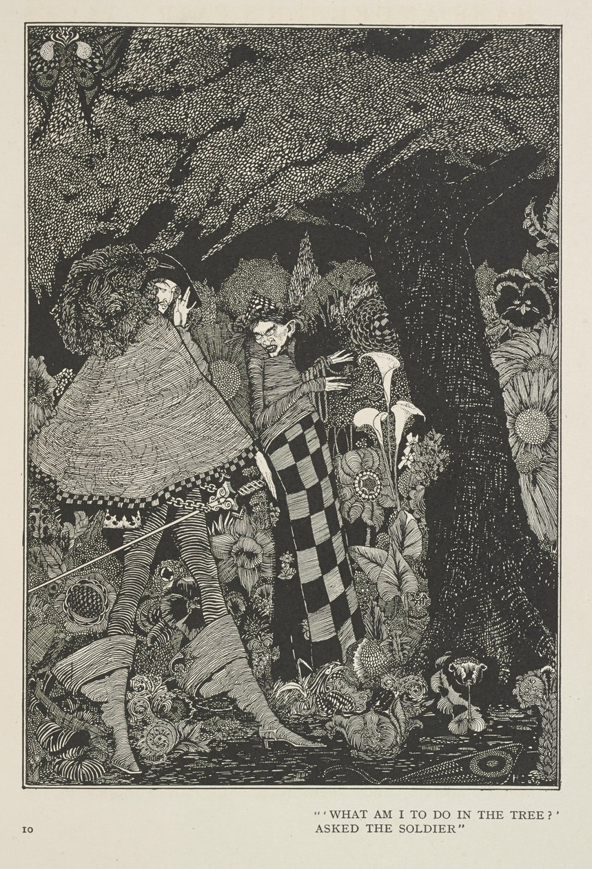 Tinder Box "Ağaçta ne yapacağım?" askere sordu. by Harry Clarke