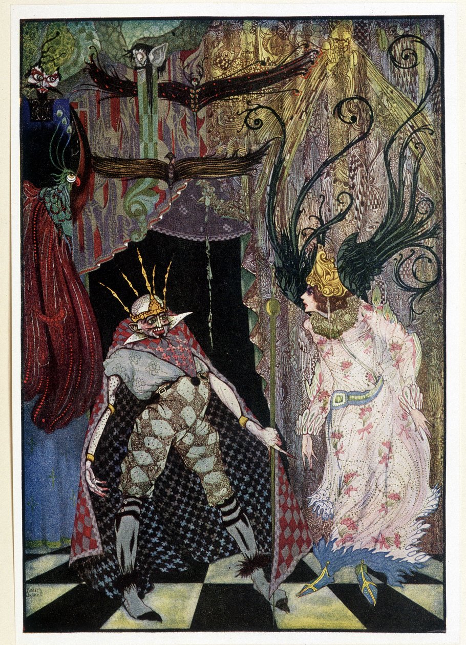 Yol arkadaşı: Hans Christian Andersen'ın “” Peri Masalları” nda “” Kafasını kestirmesine izin verin”, hasta. Harry Clarke tarafından by Harry Clarke