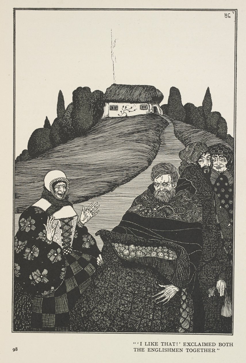 Yaşlı Adam'ın yaptığı her zaman doğrudur "Bunu beğendim!" diye bağırdı iki İngiliz birlikte. by Harry Clarke