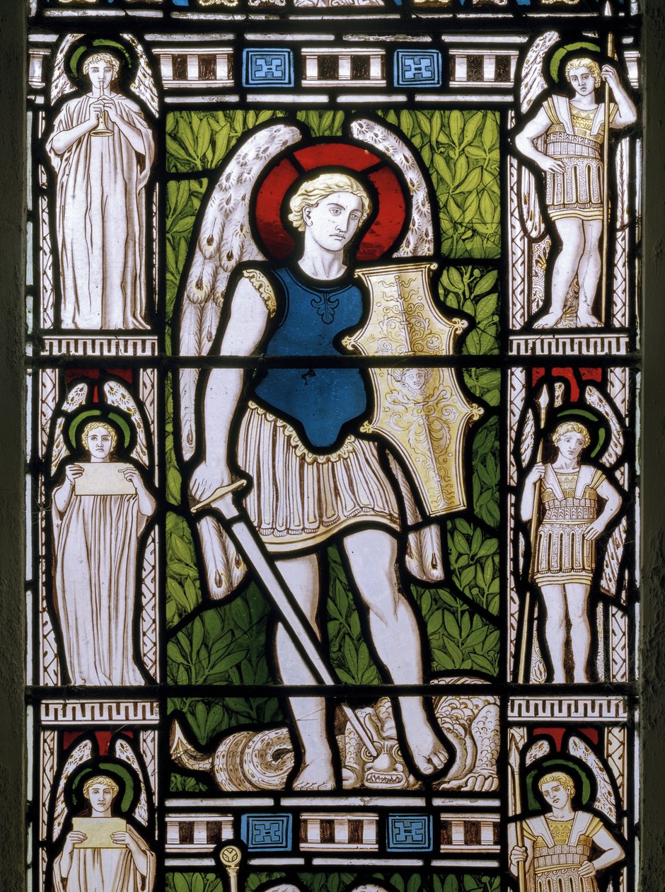 Minley, St Andrew, James Powell & Sons, Harry Ellis Wooldridge, Başmelek Mikail, 1870 by Harry Ellis Wooldridge