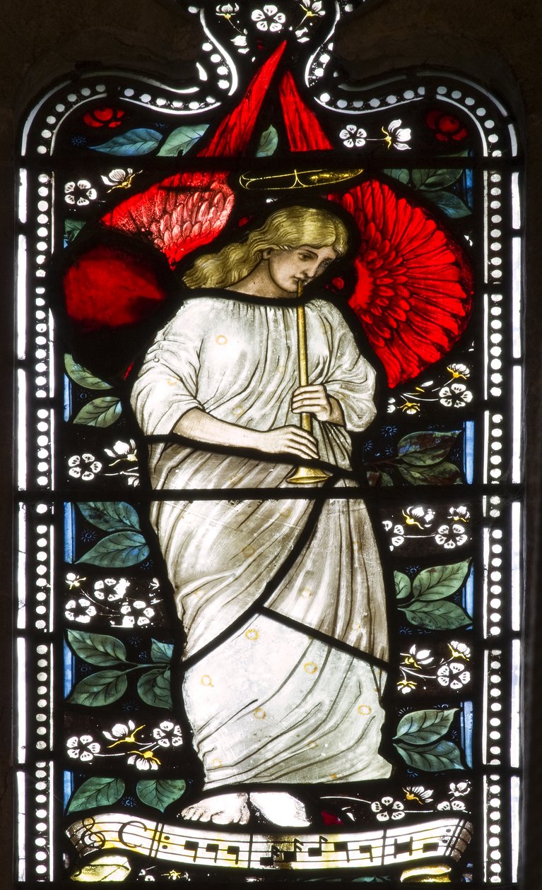 Müzikal Melek, 1876 (vitray) by Harry Ellis Wooldridge