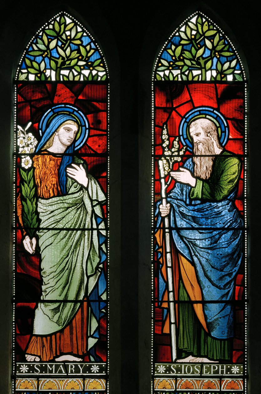 Thursford, St Andrew, James Powell & Sons, Harry Wooldridge, St Mary & St Joseph, 1873 by Harry Ellis Wooldridge