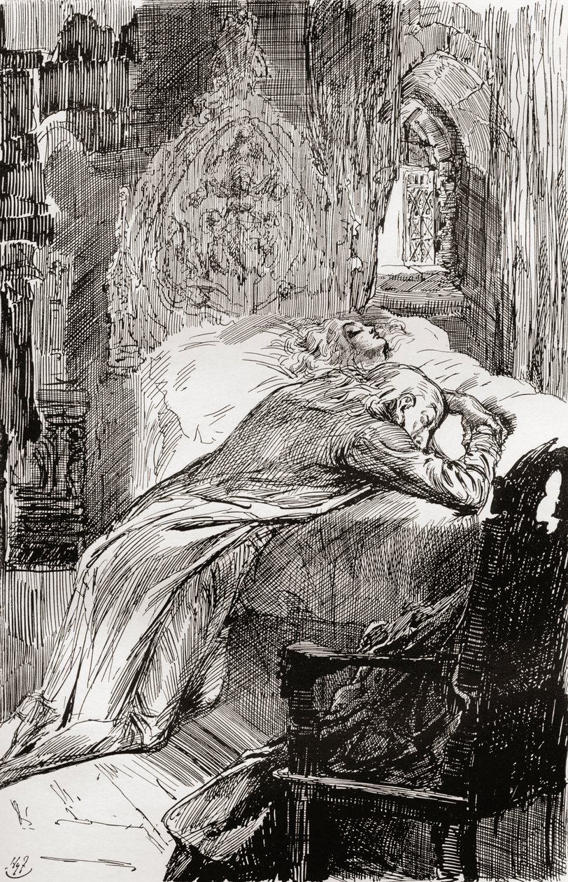 Charles Dickens'ın The Old Curiosity Shop için İllüstrasyonu by Harry Furniss