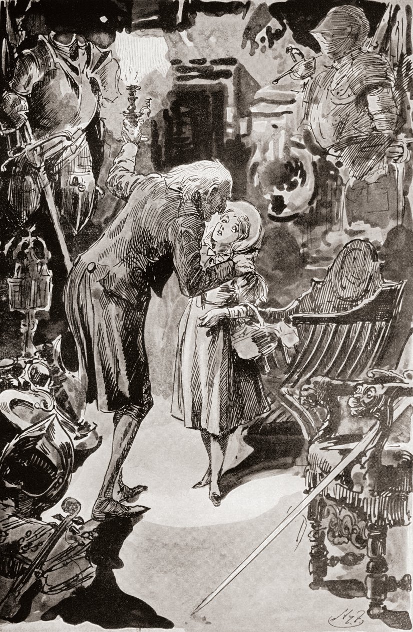 Charles Dickens'ın The Old Curiosity Shop için İllüstrasyonu by Harry Furniss