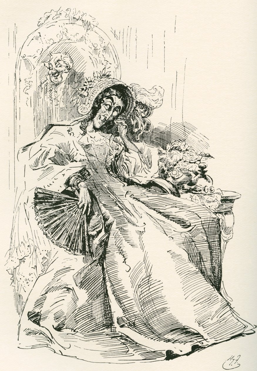 Bayan Skewton (gravür) by Harry Furniss
